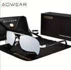 AOWEAR

UV400 Pilot Sunglasses Men Polarized Mirror Driving Sunglasses