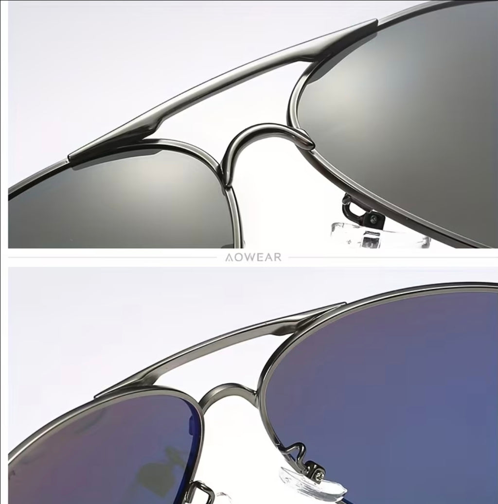 AOWEAR

UV400 Pilot Sunglasses Men Polarized Mirror Driving Sunglasses