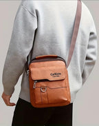 Men's Casual Crossbody Bag Zipper Shoulder Handbag